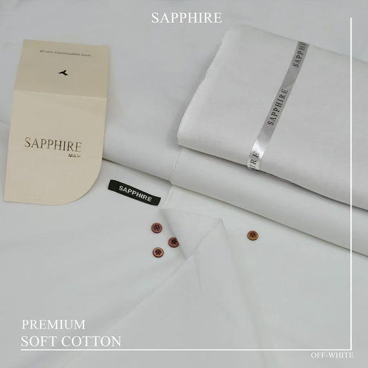 Men's unstitched Cotton Plain Suit